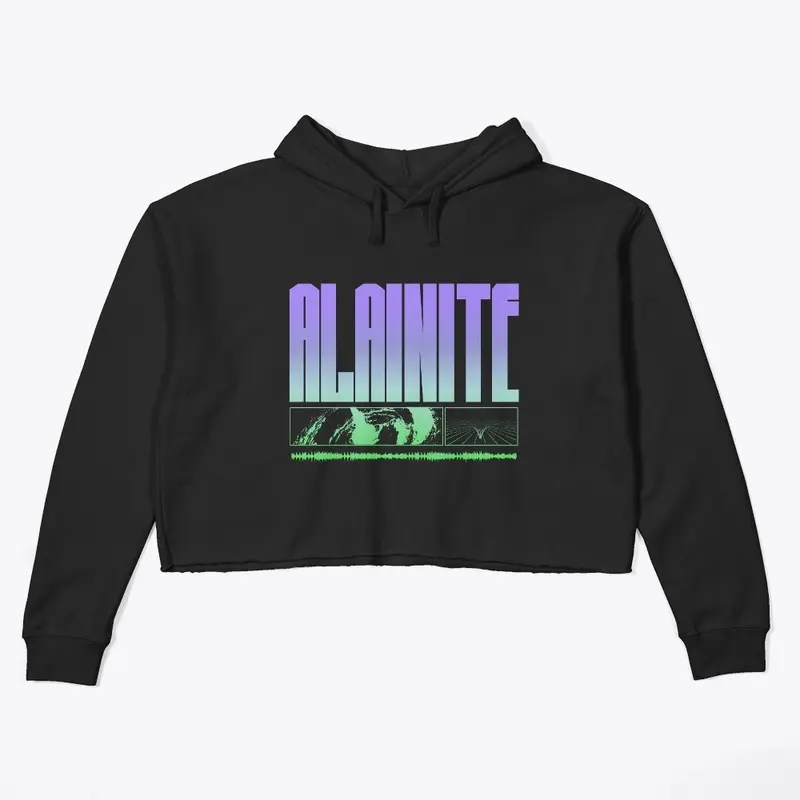 Alainite Logo 1 Women's Cropped Hoodie